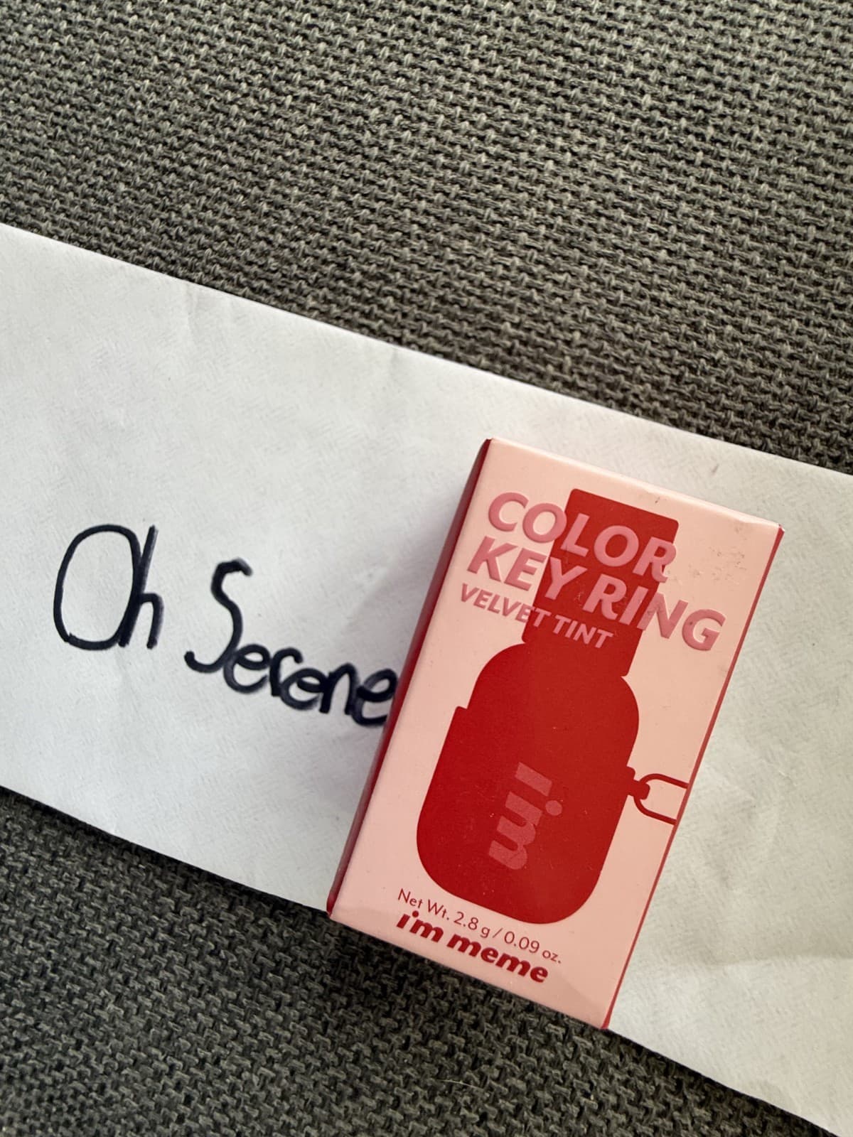 I'M MEME COLOR KEY RING VELVET TINT Berry Pink - 2.8g/0.09oz