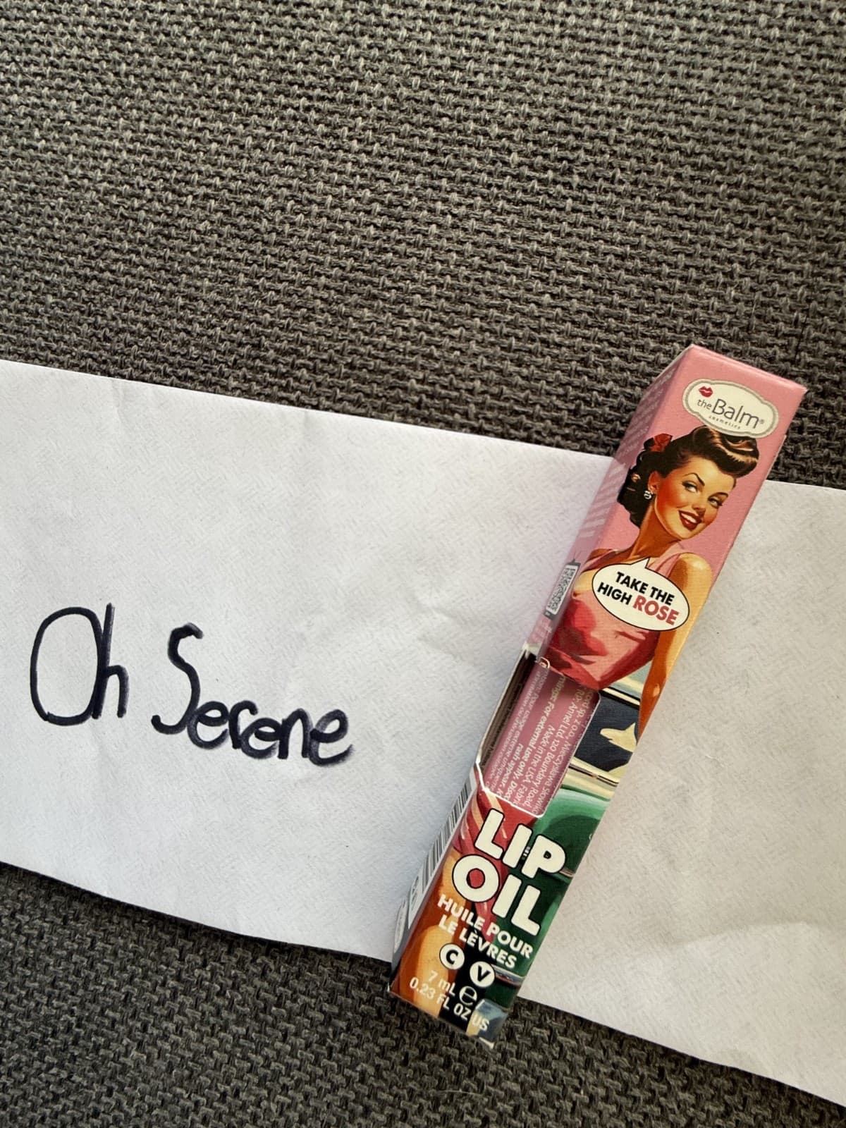 theBalm Lip Oil - "TAKE THE HIGH ROSE" - Full Size - New In Box