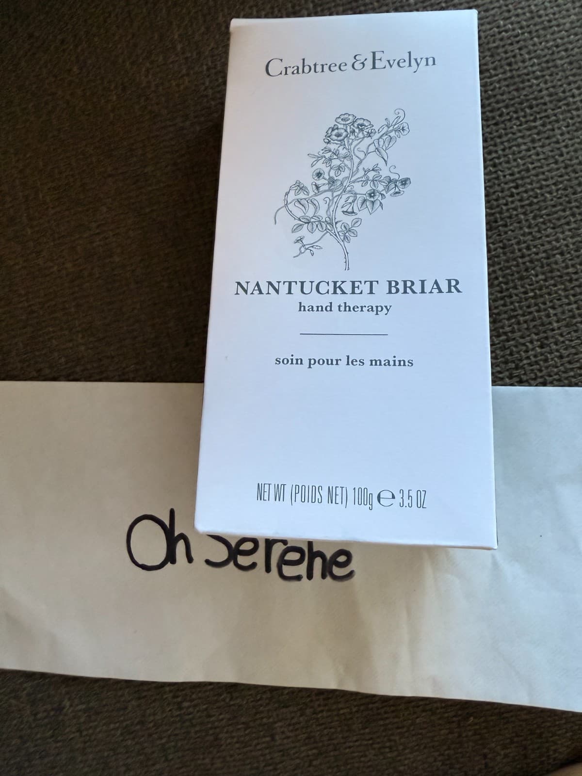 Crabtree & Evelyn Nantucket Briar Hand Therapy 3.5 oz