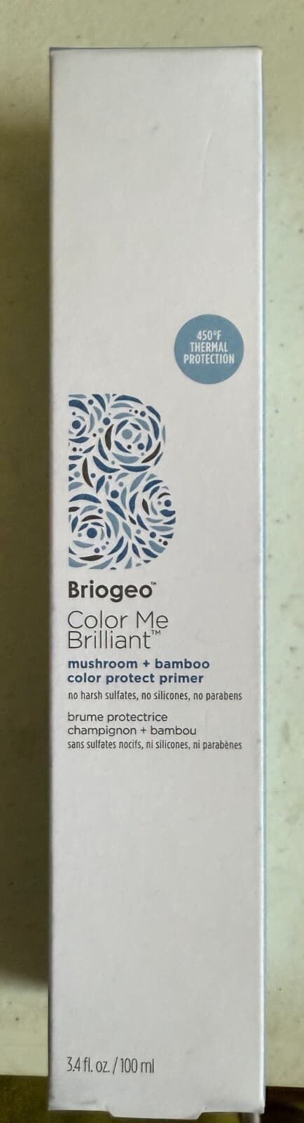 NEW Briogeo Color Me Brilliant Mushroom Bamboo Color Protect Primer 3.4Oz
