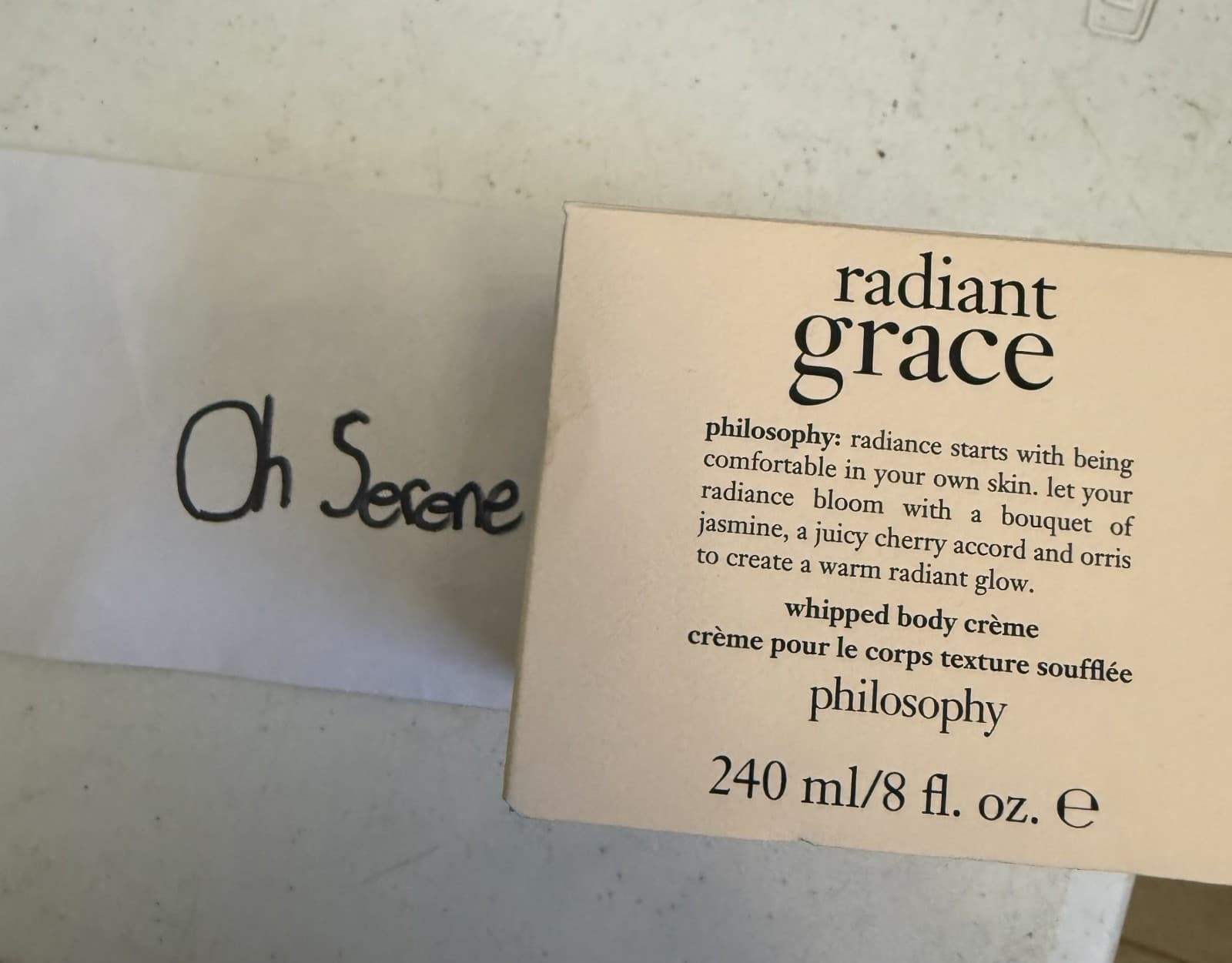 Philosophy Radiant Grace Whipped Body Créme 8 fl oz NIB