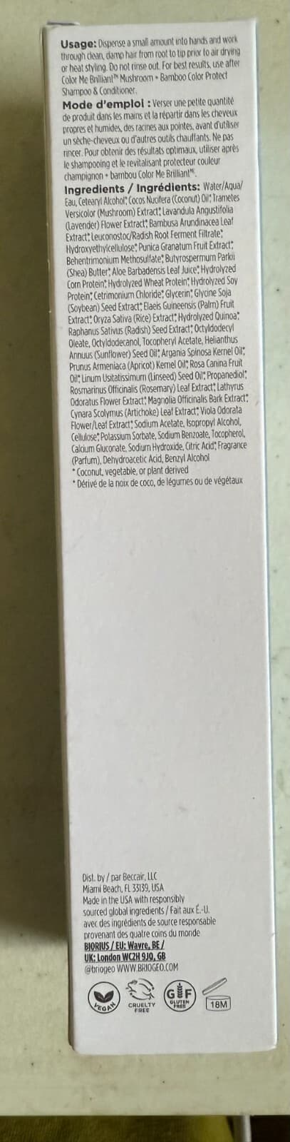 NEW Briogeo Color Me Brilliant Mushroom Bamboo Color Protect Primer 3.4Oz - Thumbnail 3