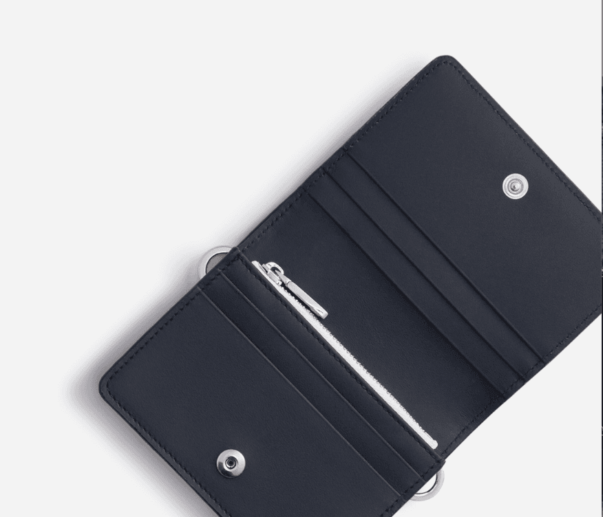 Dolce Gabbana Two-tone elba calfskin wallet with strap and heat-stamped logo - Thumbnail 3