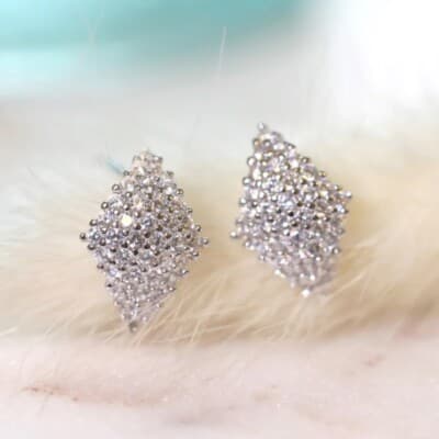 The Queen Of Diamonds earrings in 925 and cubic zirconia - Thumbnail 2