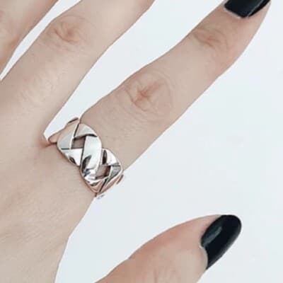 The Woven Beauty Ring in 925 - Thumbnail 6