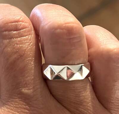 The Minimalist Punk ring, adjustable 925 ring - Thumbnail 2