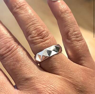 The Minimalist Punk ring, adjustable 925 ring - Thumbnail 3
