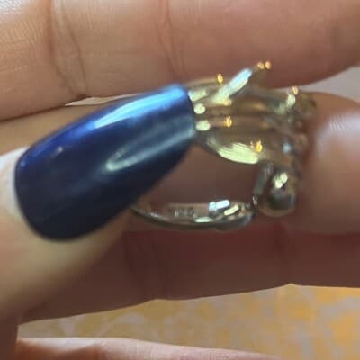 The Ivy Sculpture Ring in 925 and cubic zirconia - Thumbnail 5