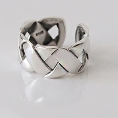 The Woven Beauty Ring in 925 - Thumbnail 7