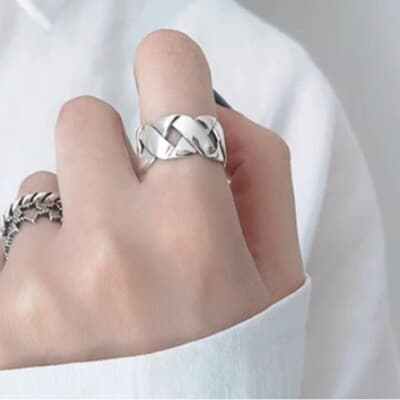 The Woven Beauty Ring in 925 - Thumbnail 5