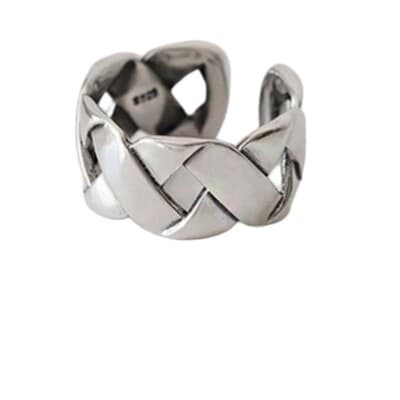 The Woven Beauty Ring in 925 - Thumbnail 2