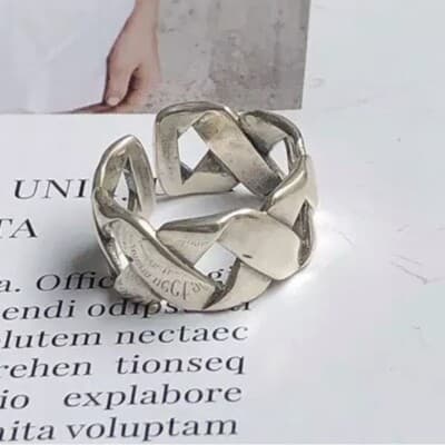 The Woven Beauty Ring in 925 - Thumbnail 4