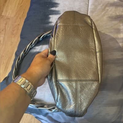 B MAKOWSKY Silver Slouch Shoulder Bag - Thumbnail 10