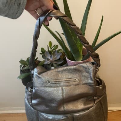 B MAKOWSKY Silver Slouch Shoulder Bag - Thumbnail 3