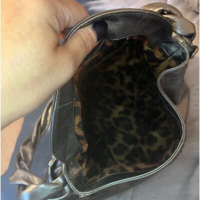 B MAKOWSKY Silver Slouch Shoulder Bag - Thumbnail 5