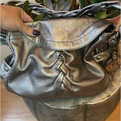 B MAKOWSKY Silver Slouch Shoulder Bag - Thumbnail 4