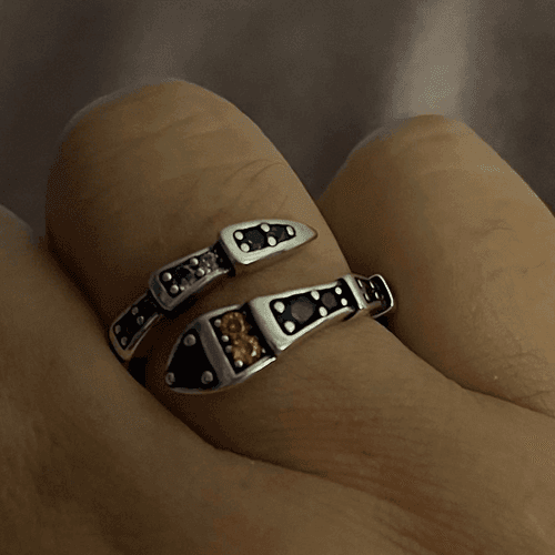 The Multi-Colored Serpent Ring in 925 silver - Thumbnail 6