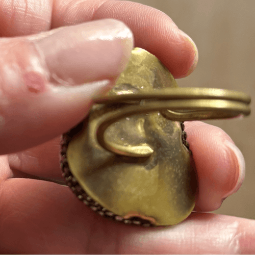Vintage Statement Pearl Baroque Cocktail ring. - Thumbnail 3