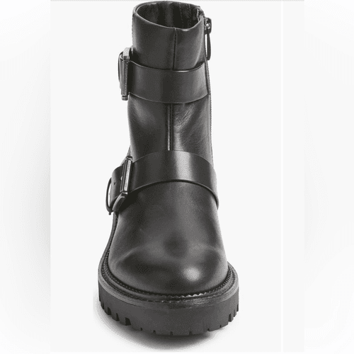 Nordstrom Black Macombs Water Resistant Moto Boot sz 6.5 - Thumbnail 11