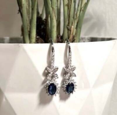 The Super Star zircon and 925 drop dangle earrings - Thumbnail 2
