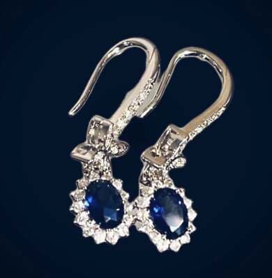 The Super Star zircon and 925 drop dangle earrings - Thumbnail 3