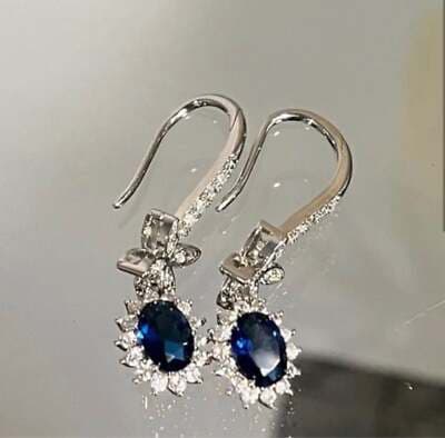 The Super Star zircon and 925 drop dangle earrings - Thumbnail 5