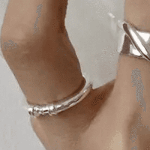 The Thin Beauty Ring adjustable in 925 silver - Thumbnail 9