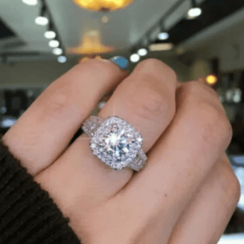 The Blushing Bride Round Cut 3.5CT Engagement Ring sz 5 - Thumbnail 7