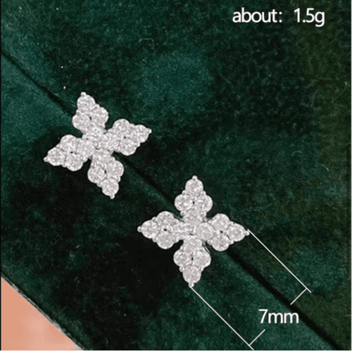 The Fabulous Four Points Dainty 925 stud earrings - Thumbnail 4