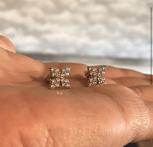 The Fabulous Four Points Dainty 925 stud earrings - Thumbnail 3