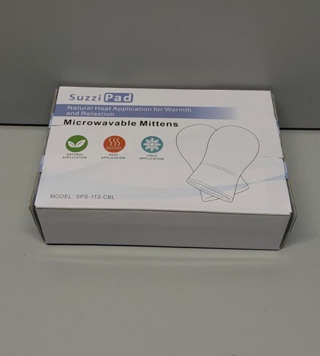 SuzziPad Microwavable Mittens for Heat and Cold Therapy - Thumbnail 2