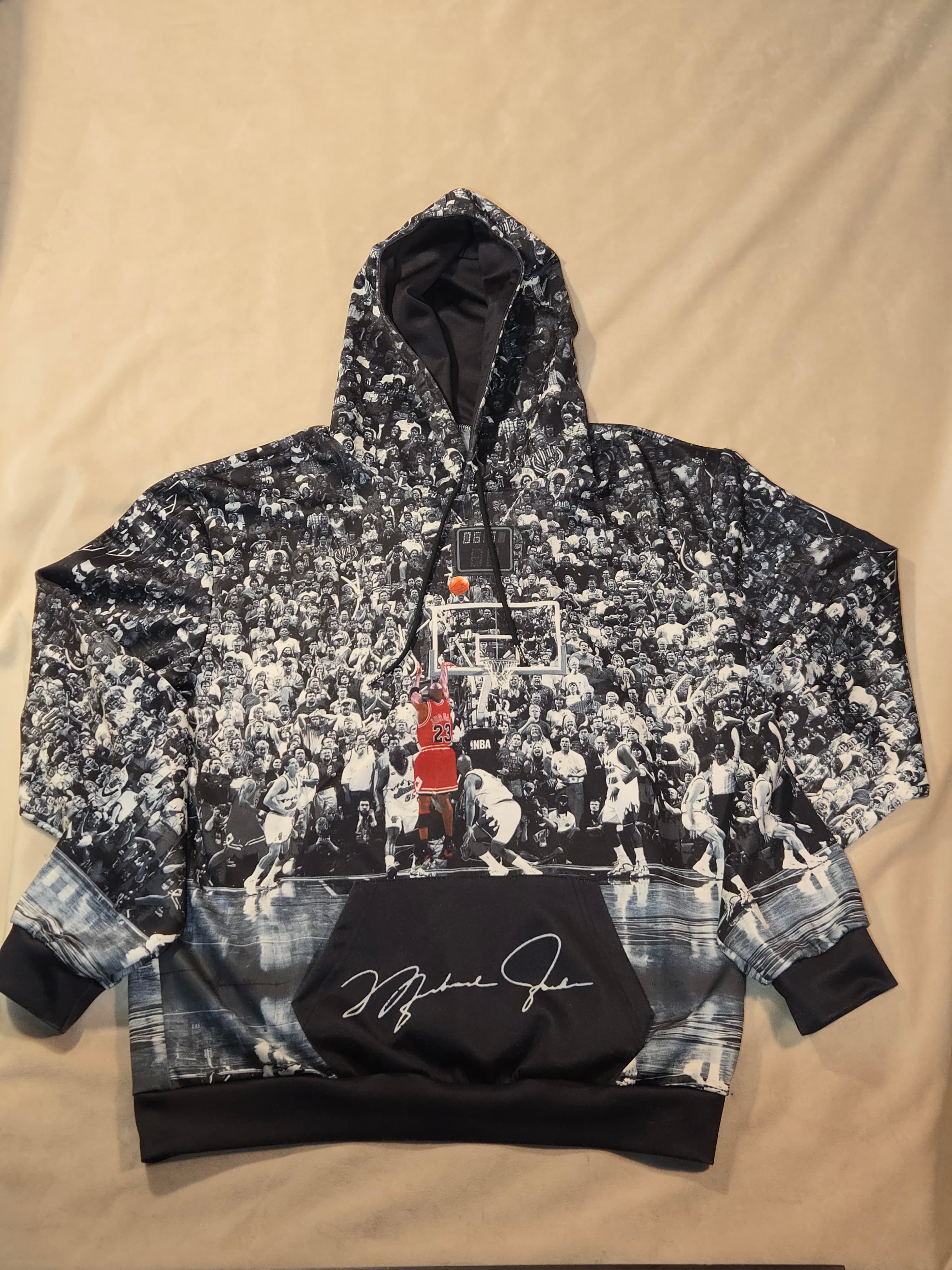 Michael Jordan Graphic Hoodie with Signature Print - Image 1