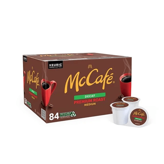 McCafe Premium Roast Decaf Coffee K-Cups 84 Count Medium Roast Fresh - Image 1