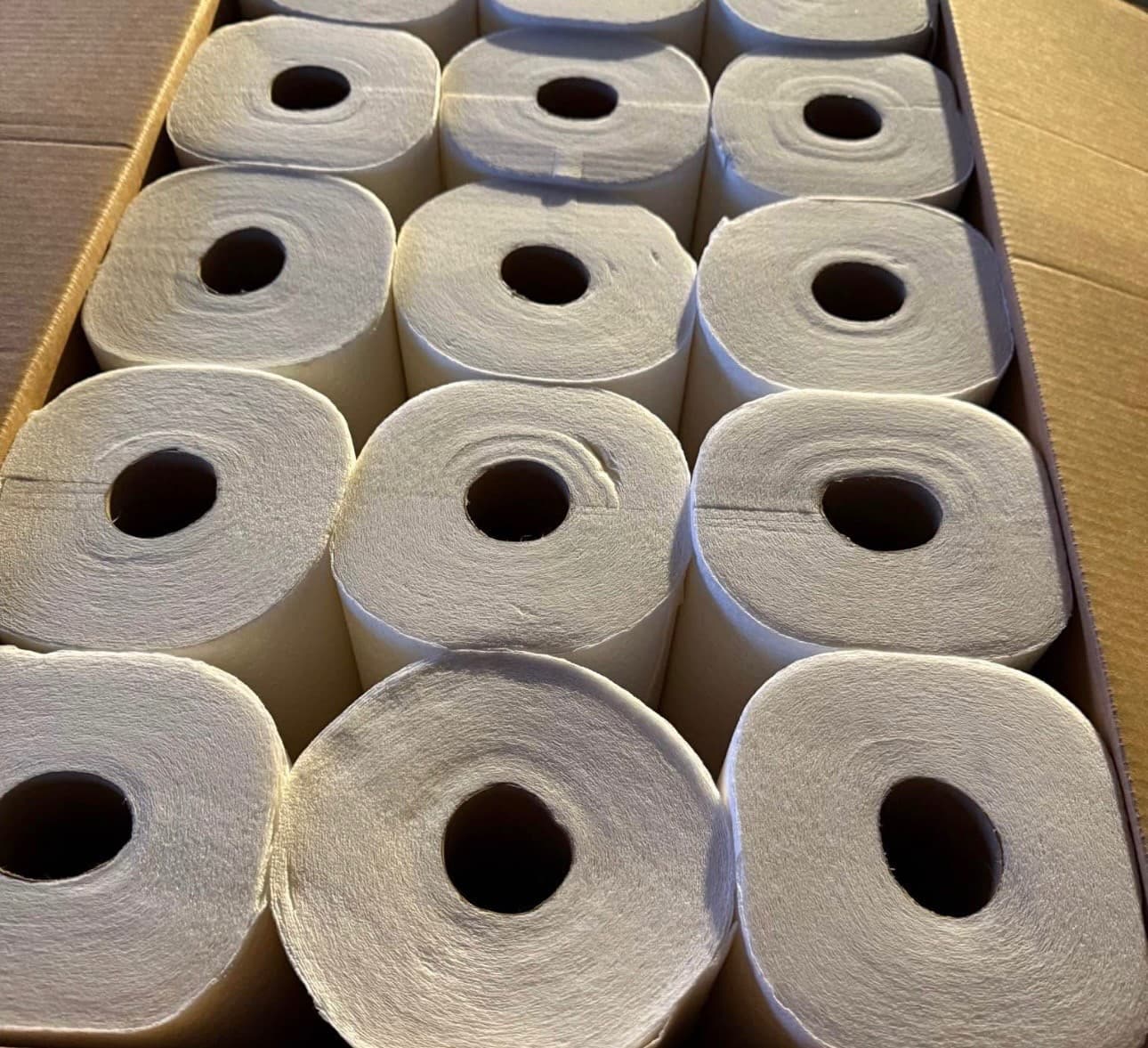 Bulk Household Paper Bundle – 15 BIG Paper Towel Packs + 48 Rolls 2-Ply Toilet - Thumbnail 5