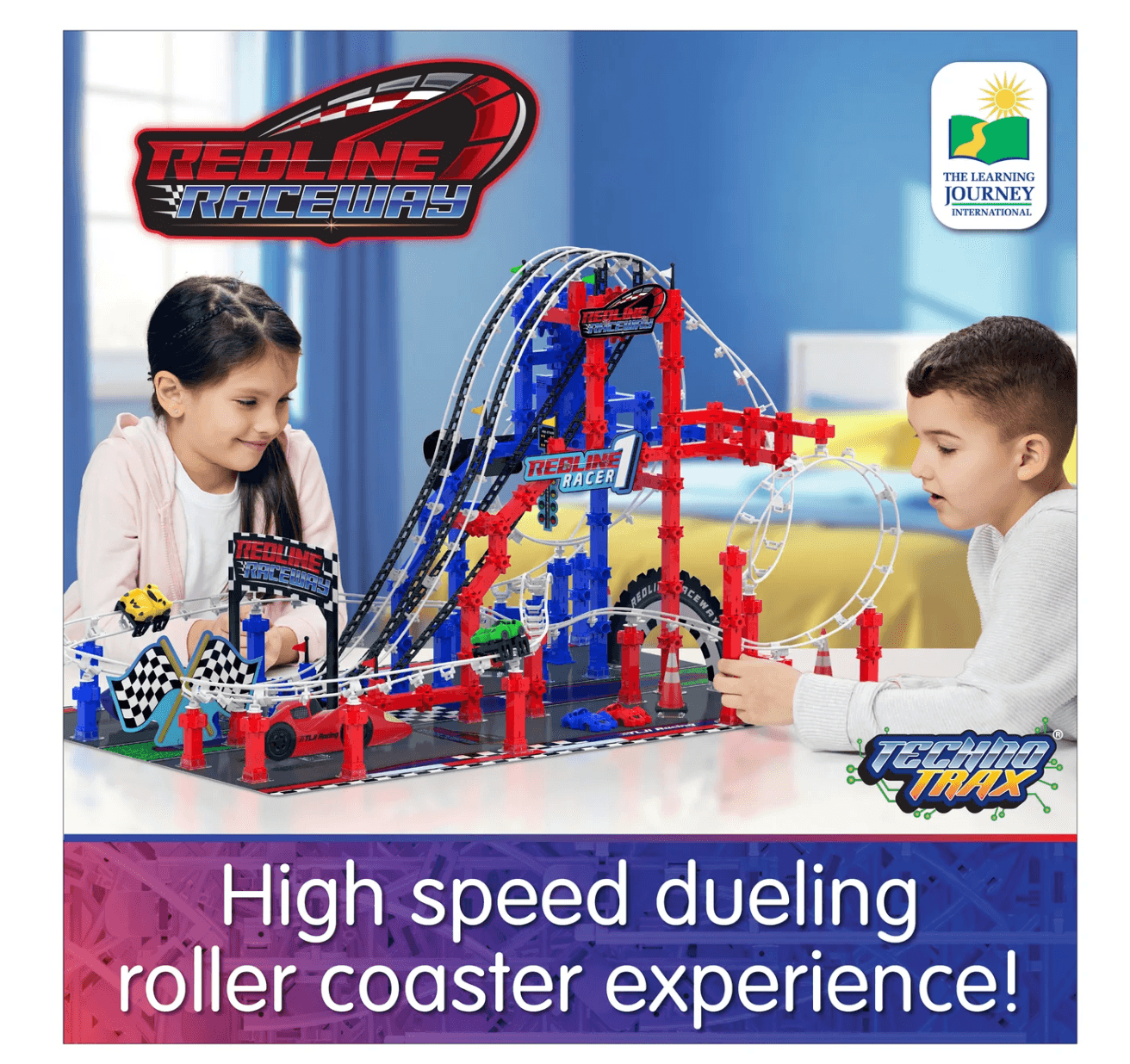 New - The Learning Journey Techno Trax - Redline Raceway: 400+ Pcs - Ages 8+ - Thumbnail 8