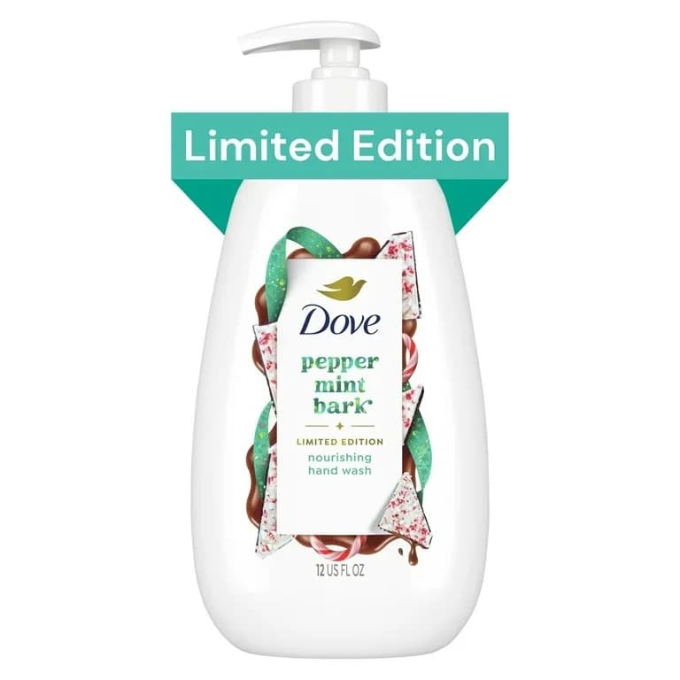 Dove Moisturizing Hand Soap - Limited Edition Peppermint Bark, 12 oz - 2 PACK - Thumbnail 3