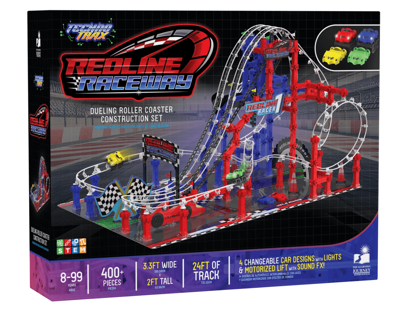 New - The Learning Journey Techno Trax - Redline Raceway: 400+ Pcs - Ages 8+
