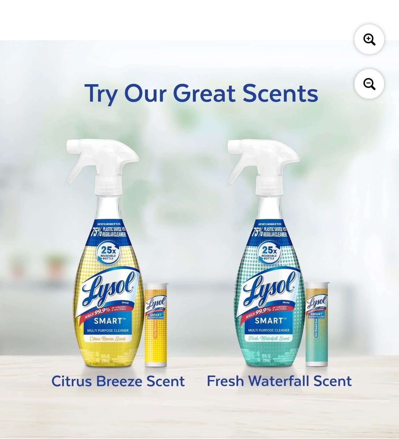 Lysol SMART Multi-Purpose Cleaner Citrus Breeze Starter Kit Eco Friendly -2 Pack - Thumbnail 3