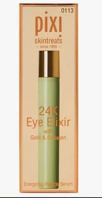 Pixi Beauty 24K Eye Elixir Gold Collagen Energizing Peptide Serum Brightening Ey