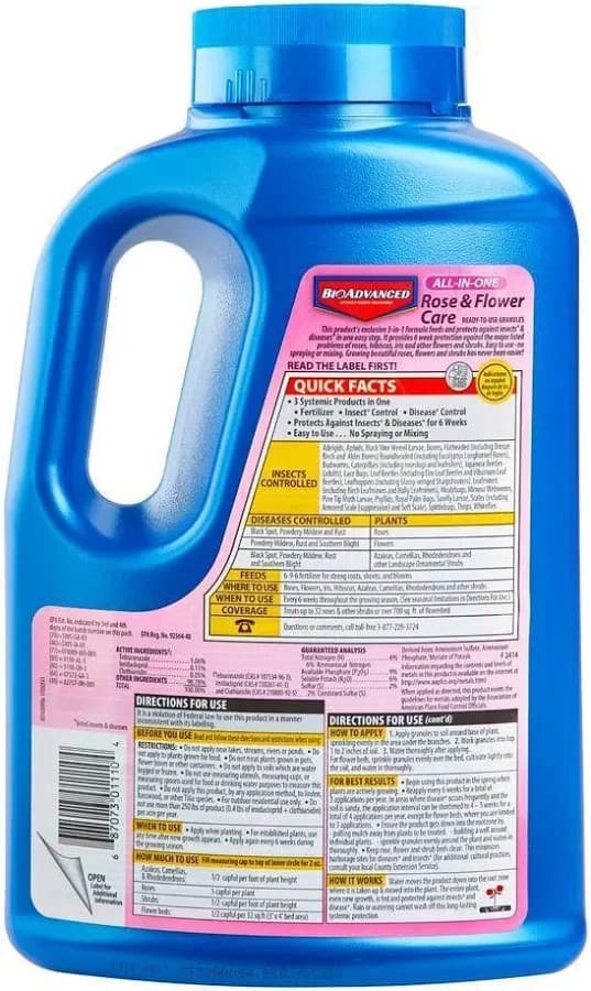 BioAdvanced 2-In-1 Systemic Rose and Flower Care, Granules For Insects,5lb - Thumbnail 2