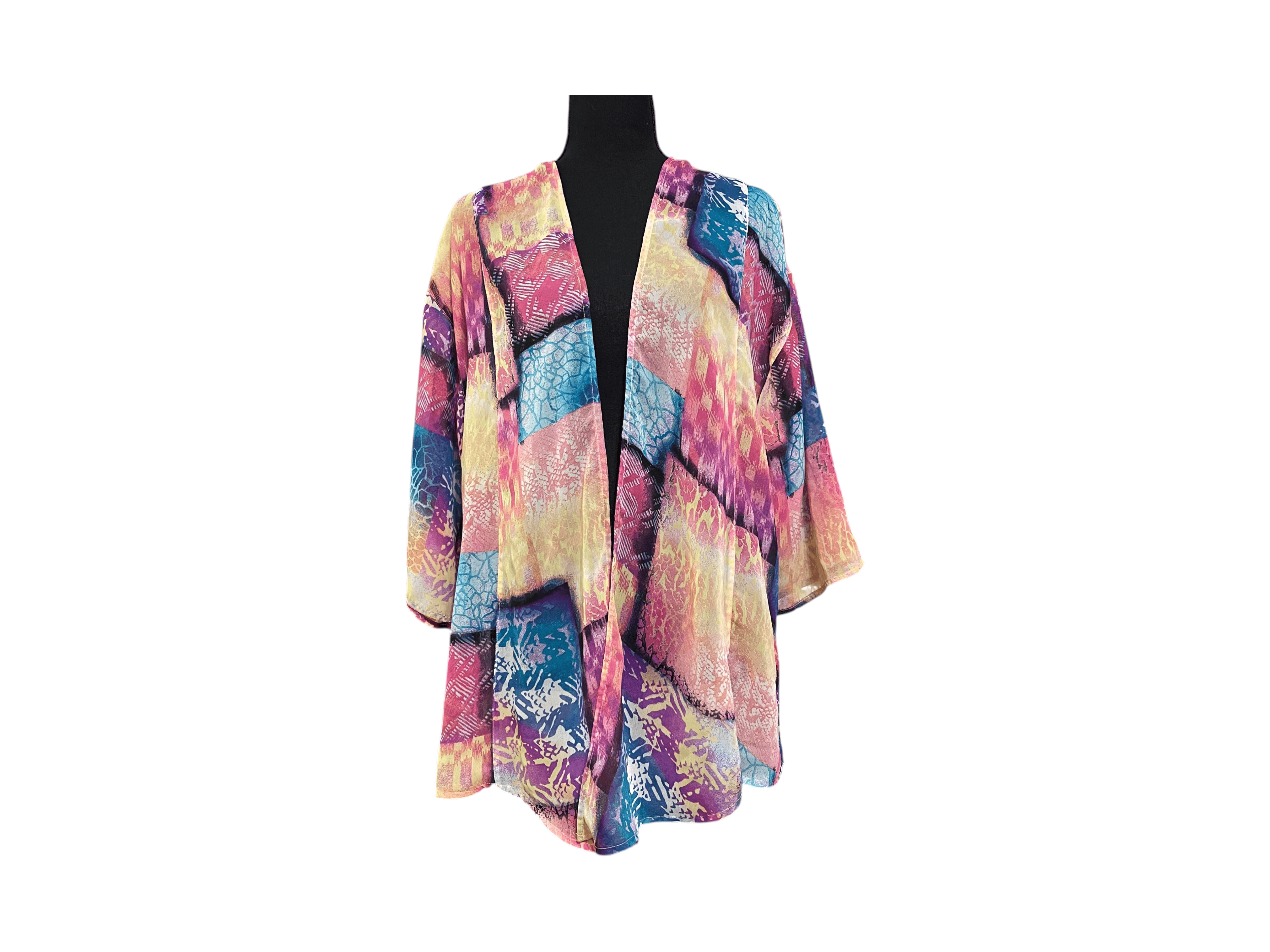 Additions by Chico’s Women’s Tropical Vibe Open Lightweight Coverup Top - Thumbnail 2