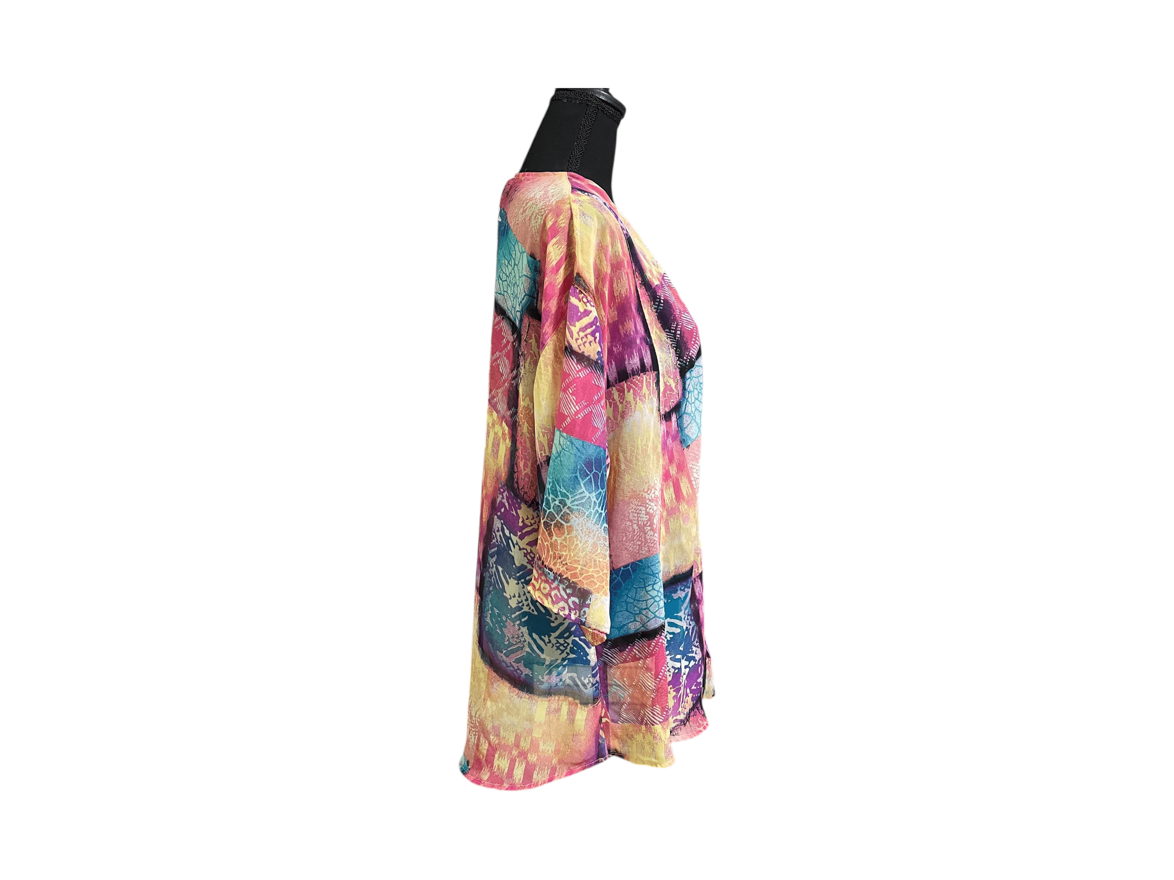 Additions by Chico’s Women’s Tropical Vibe Open Lightweight Coverup Top - Thumbnail 7