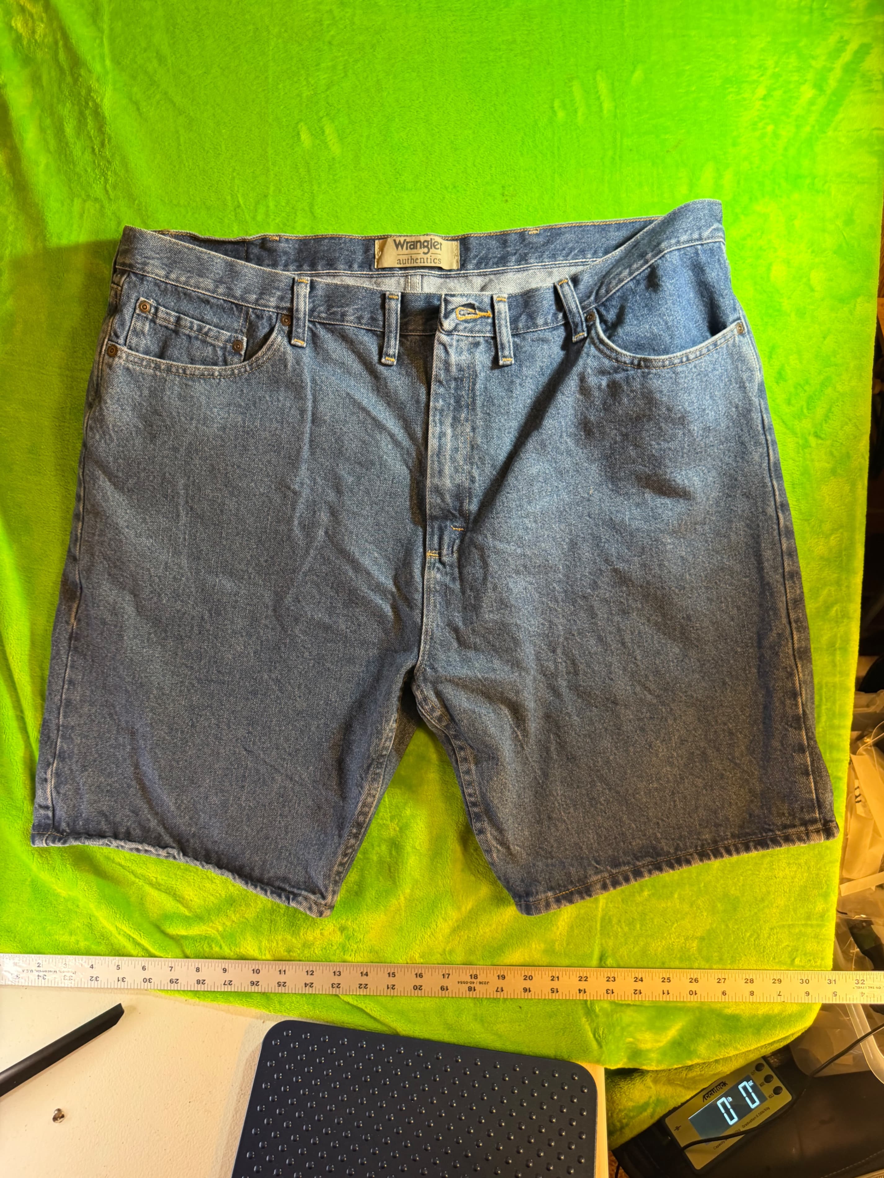 Wrangler Authentics Blue Denim Shorts Size 44 - Image 1