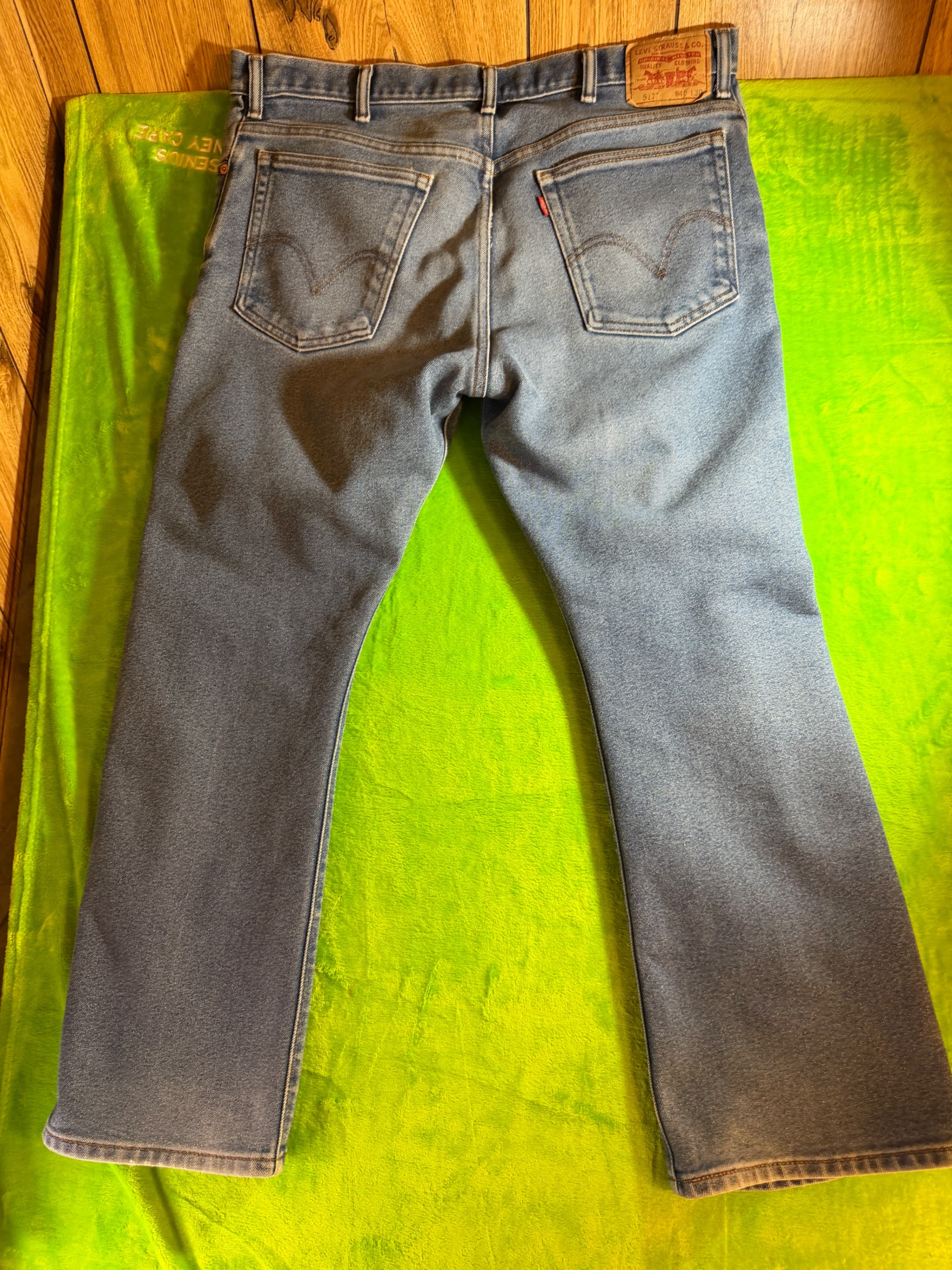 Levi's 517 Light Wash Men's Jeans 36x32 Classic Fit Denim - Thumbnail 2