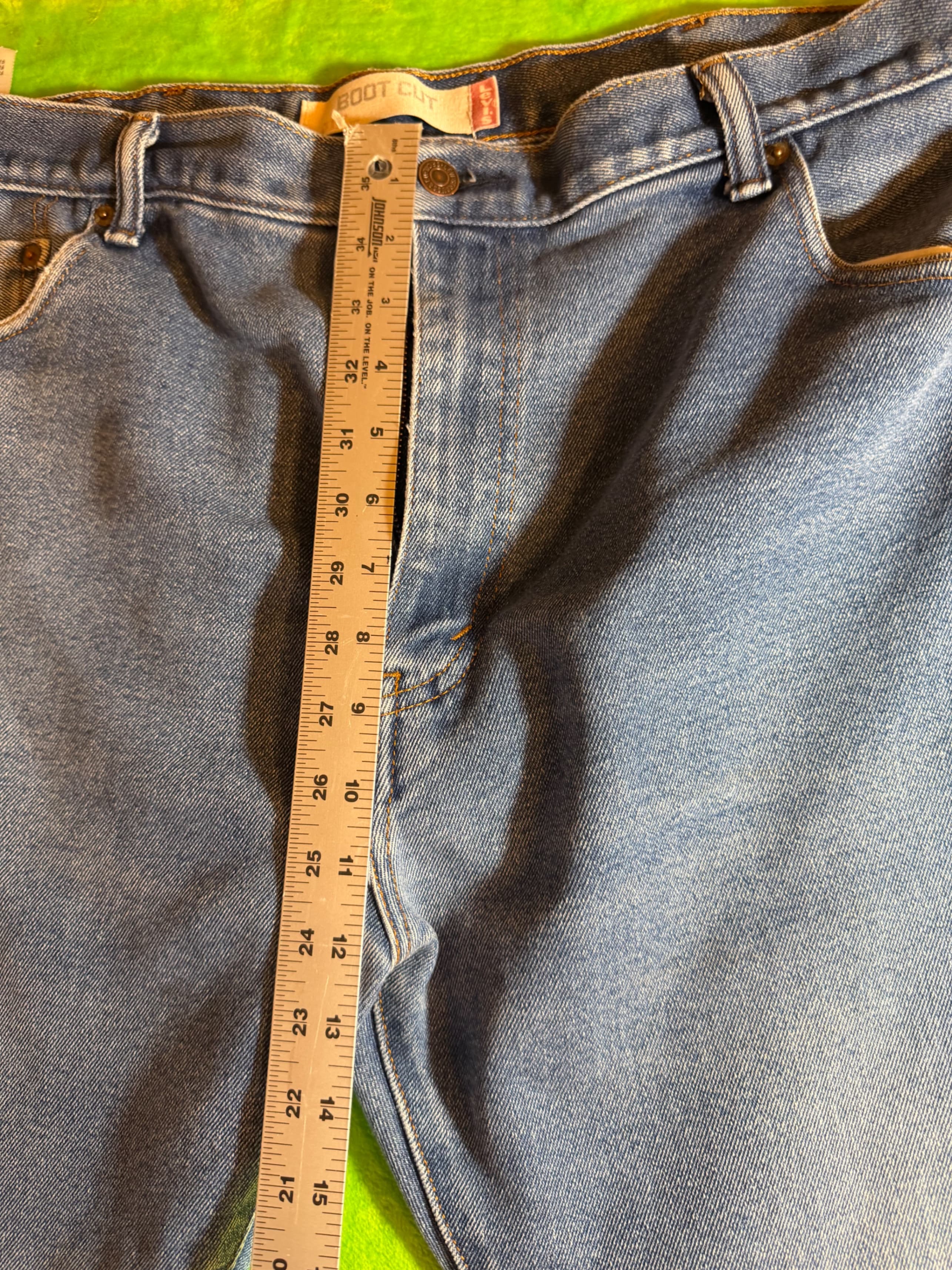 Levi's 517 Light Wash Men's Jeans 36x32 Classic Fit Denim - Thumbnail 7