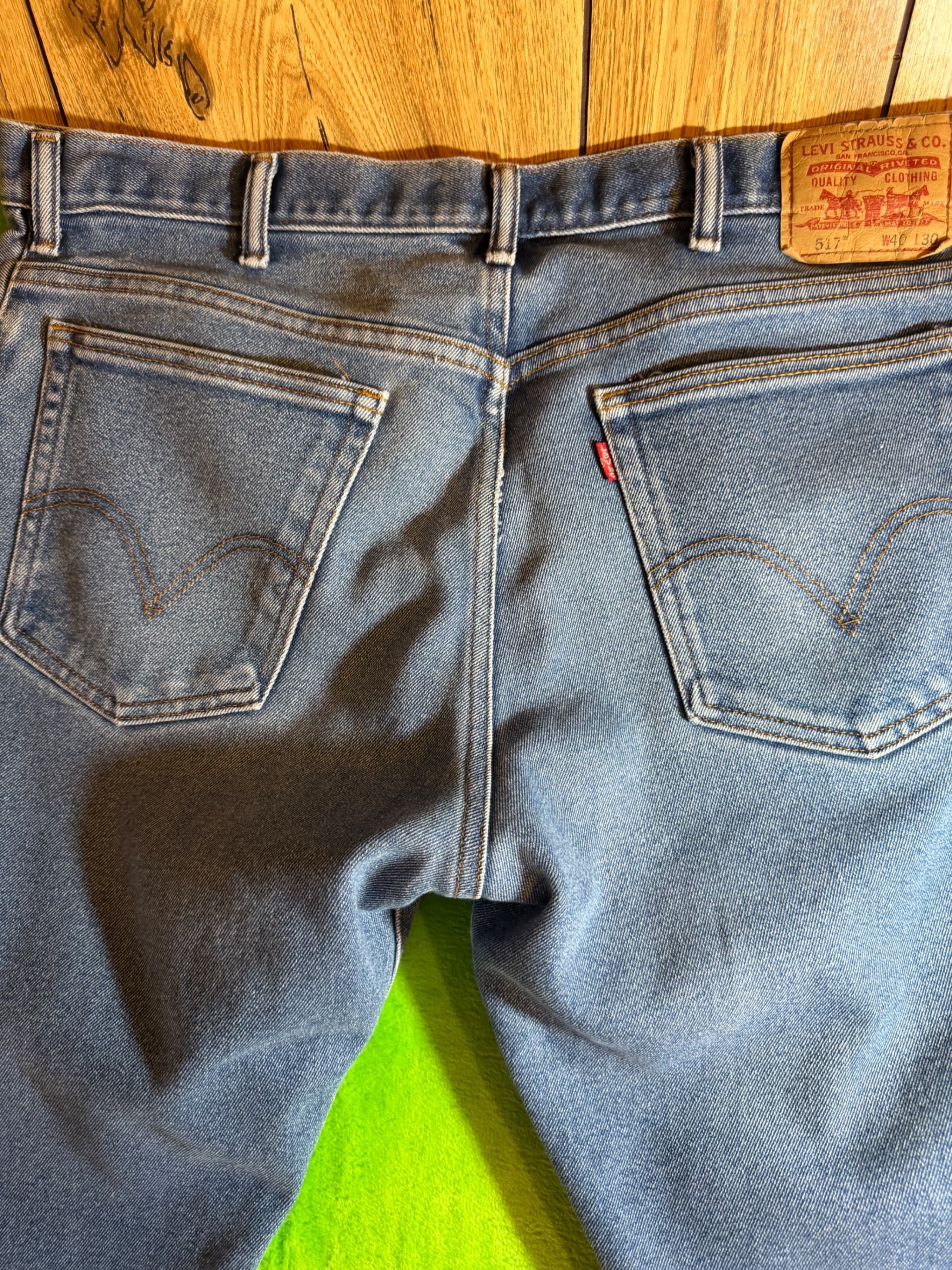 Levi's 517 Light Wash Men's Jeans 36x32 Classic Fit Denim - Thumbnail 10