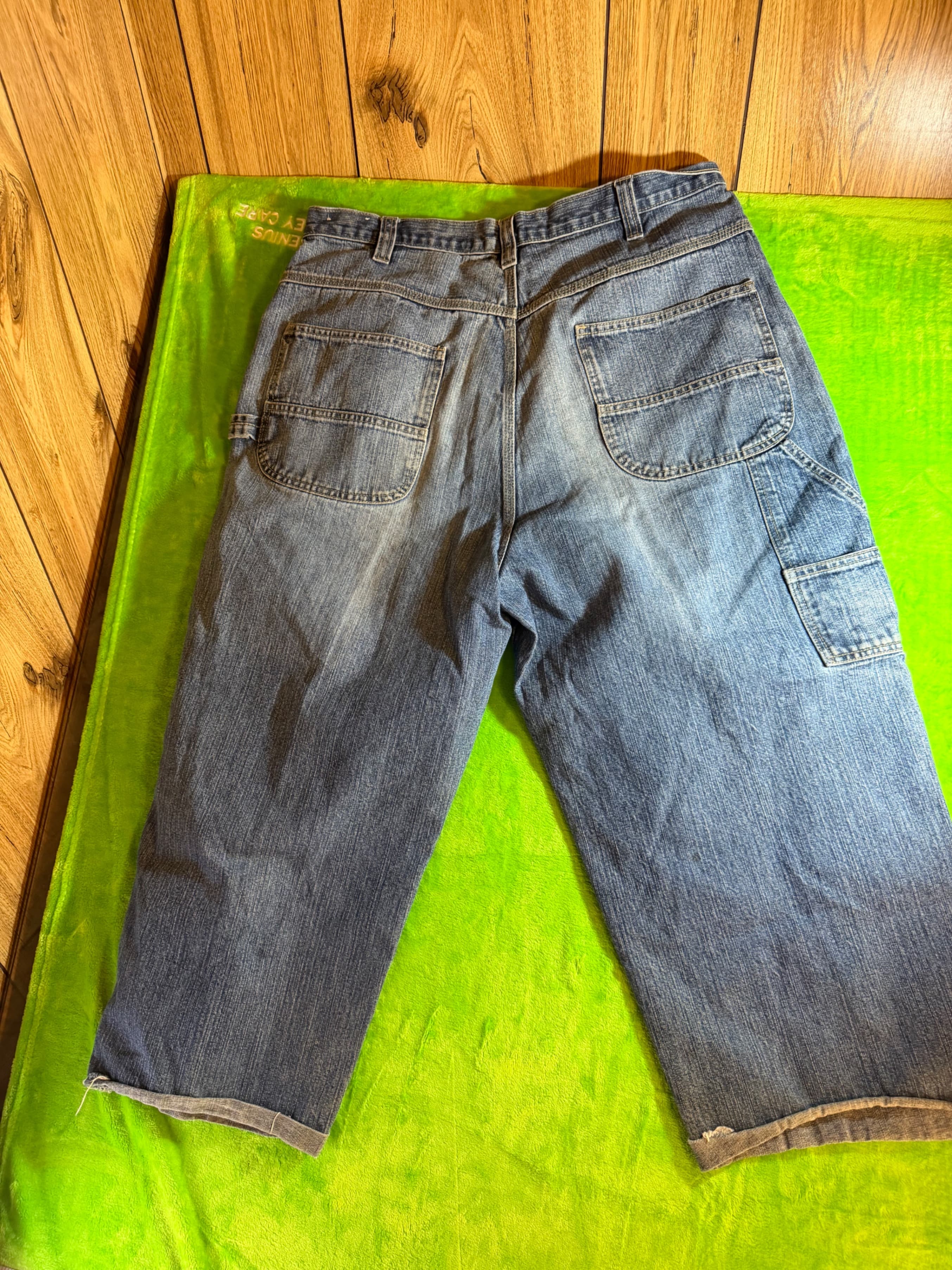 Vintage Y2K Premier International Carpenter Jeans Mens 38x30 Baggy Wide Leg - Thumbnail 2