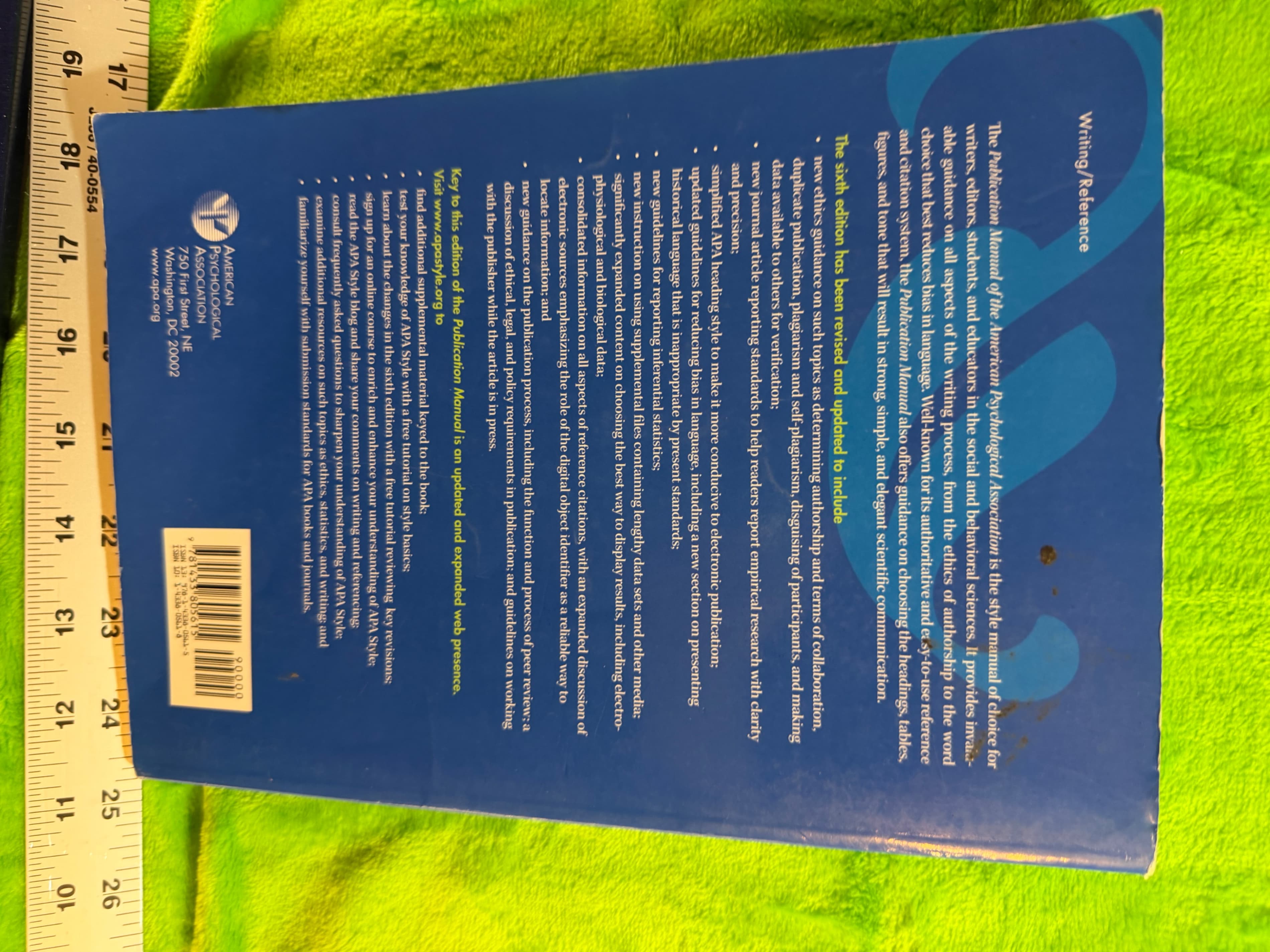 APA Publication Manual Sixth Edition Softcover Book - Thumbnail 5
