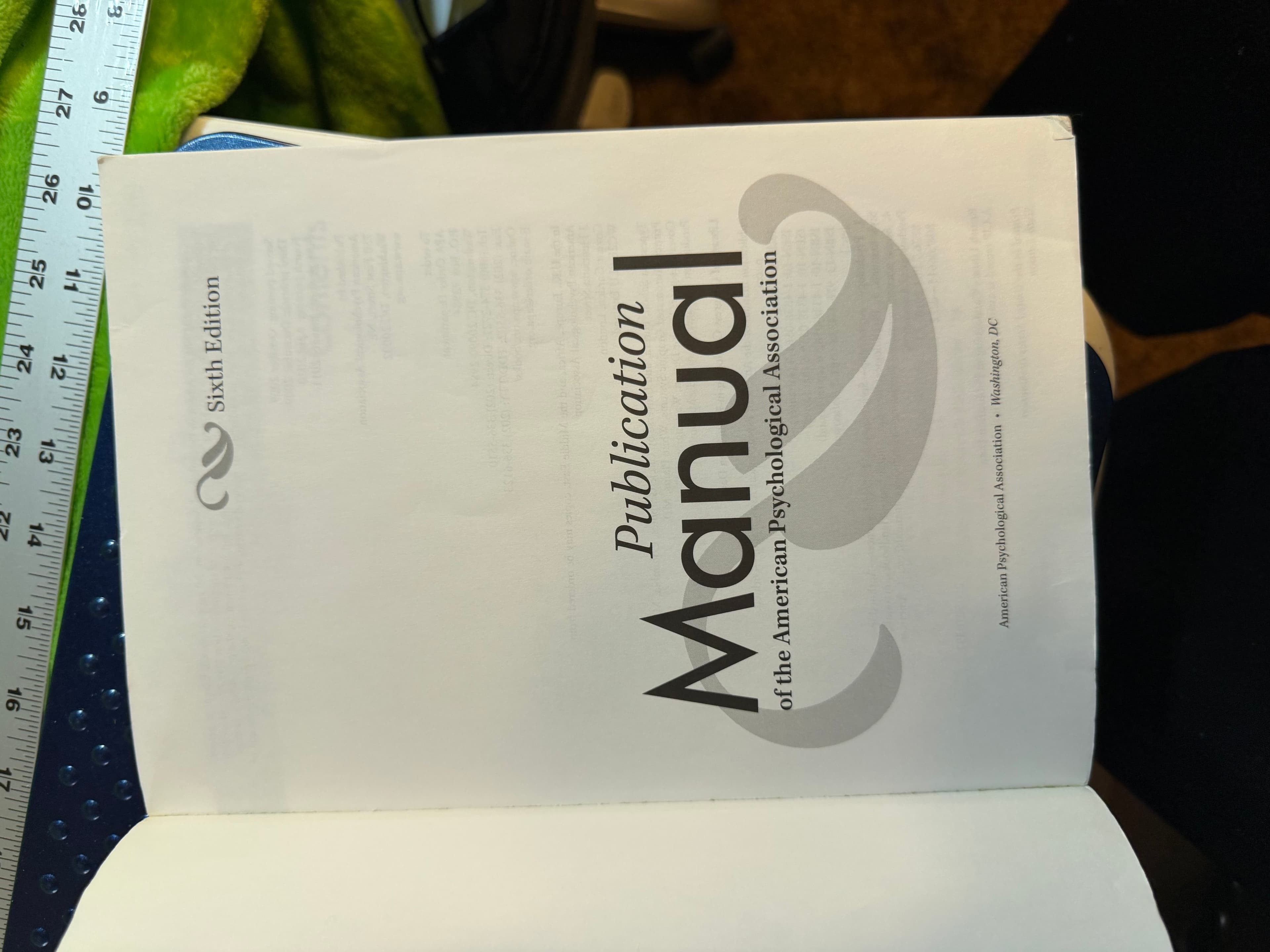 APA Publication Manual Sixth Edition Softcover Book - Thumbnail 8