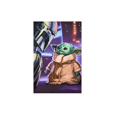DIAMOND DOTZ Diamond Painting Kit the Mandalorian the Child Design, Multi - Thumbnail 3